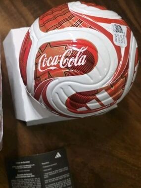 Coca-Cola Red and White Branded Soccer Ball